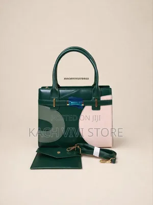 Stylish Green Handbag – Modern Top Handle Bag With Strap