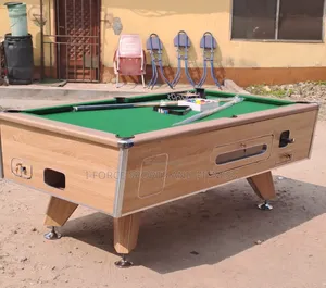 Chrome Marble and Coin Operated Snooker Board