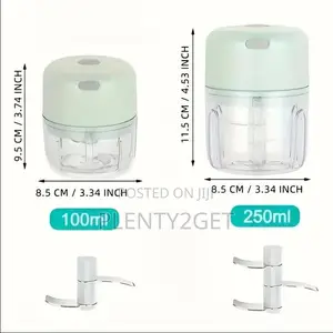 1pc Portable Electric Chopper Blender, 250ml Capacity, Wireless Usb