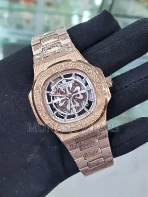 Patek Philippe Silver and Gold Chain Chronograph