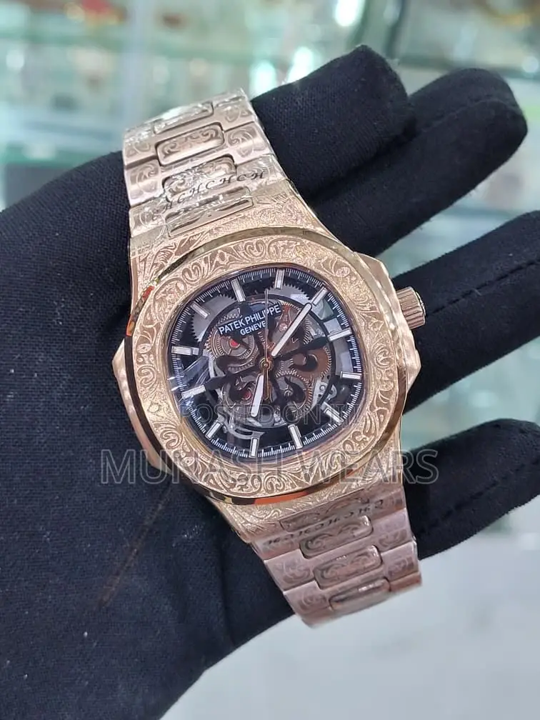 Patek Philippe Silver and Gold Chain Chronograph
