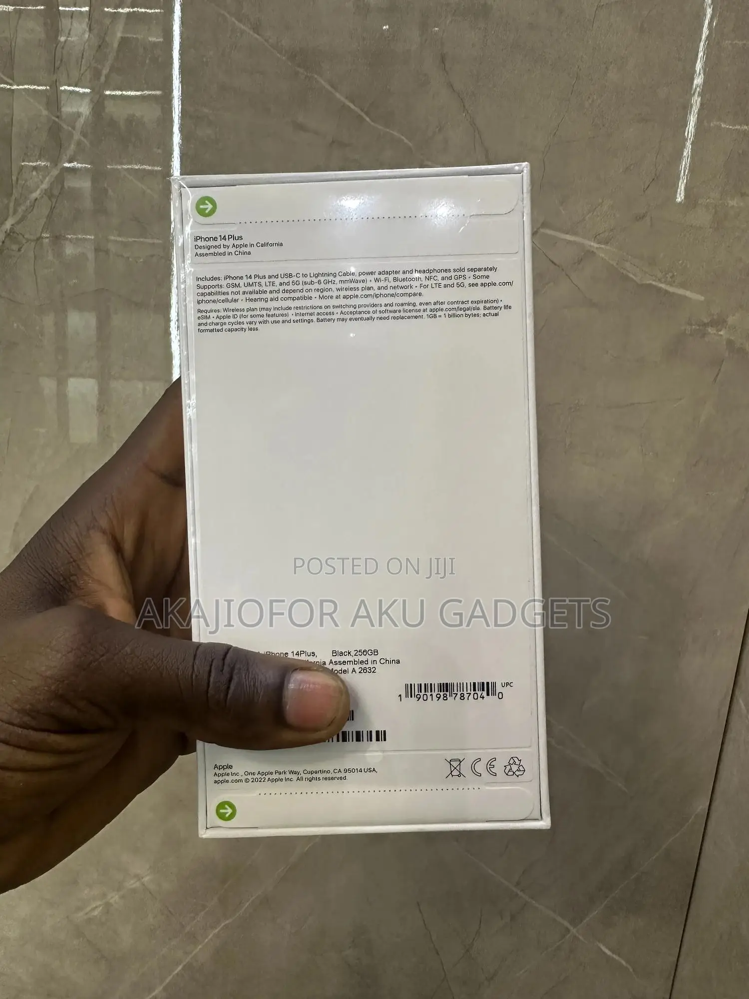 New Apple iPhone 14 Plus 256 GB Black