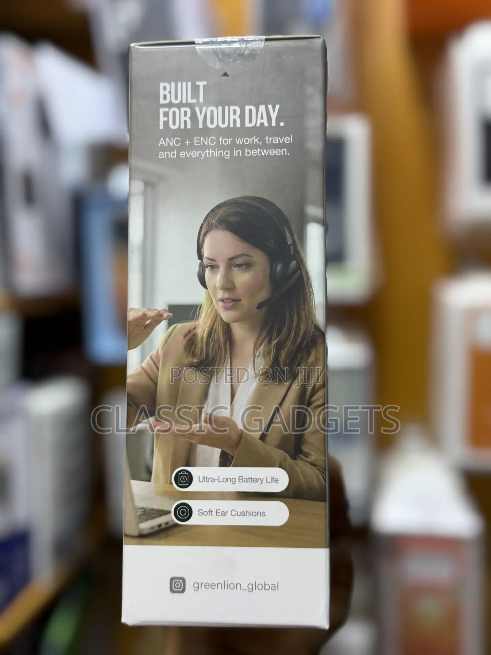 Green Lion Talk Pro Wireless Headset With Dual Noise Control