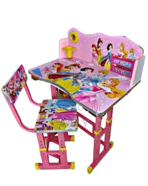 Children Cartoon Character Study Table Chair