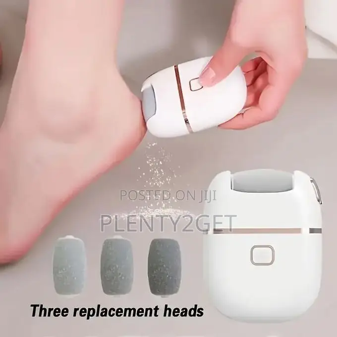 Rechargeable Electric Foot Grinder, Three Replaceable Grinding Heads