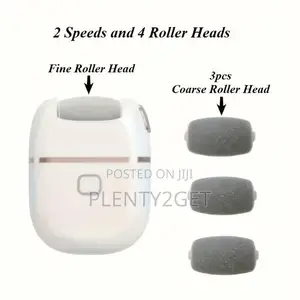 Rechargeable Electric Foot Grinder, Three Replaceable Grinding Heads
