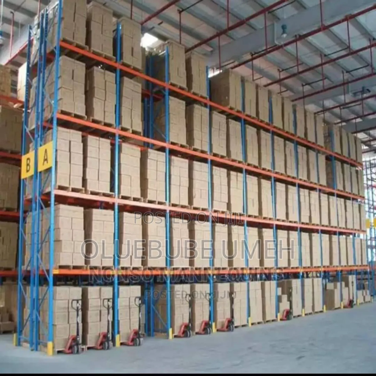 Reinforced Warehouse Shelving