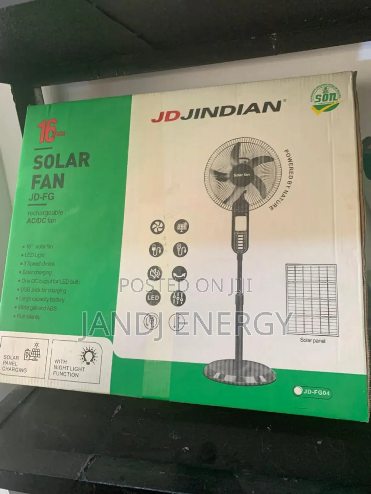 16 Inches Solar Fan With Panel