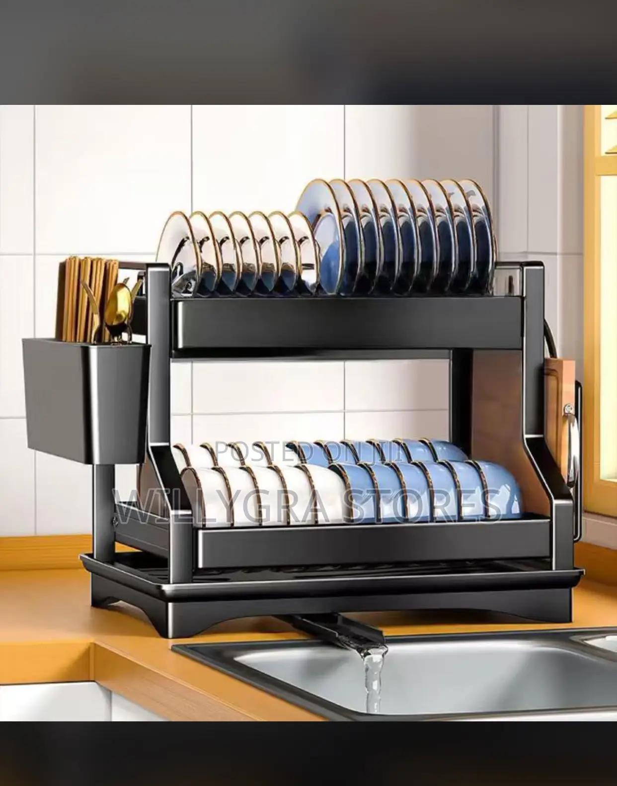 3 Tier Plate Rack Dish Drainer Dish Drainer Rack Holder