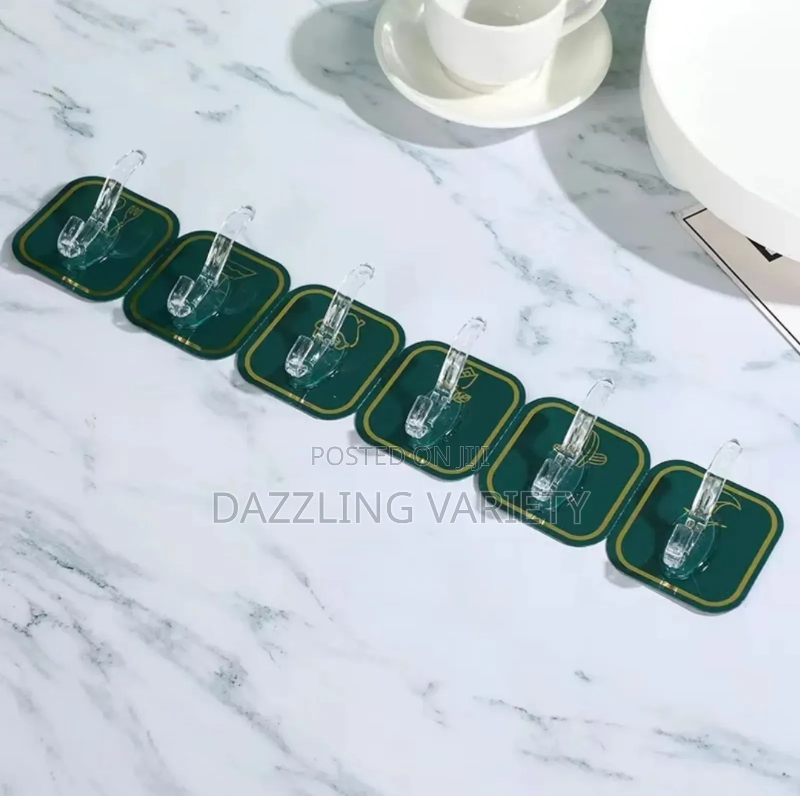 6 in 1 Multifunctional Self-Adhesive Colourful Wall Hooks
