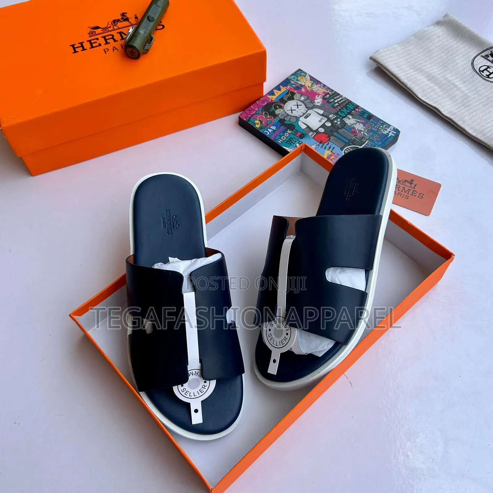 Hermés-Paris Quality Leather Slide