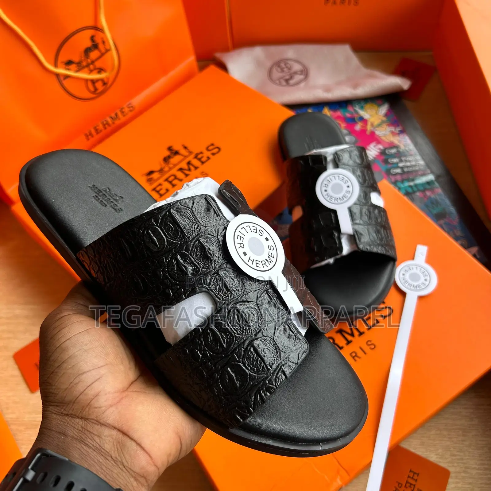 Hermés-Paris Quality Leather Slide
