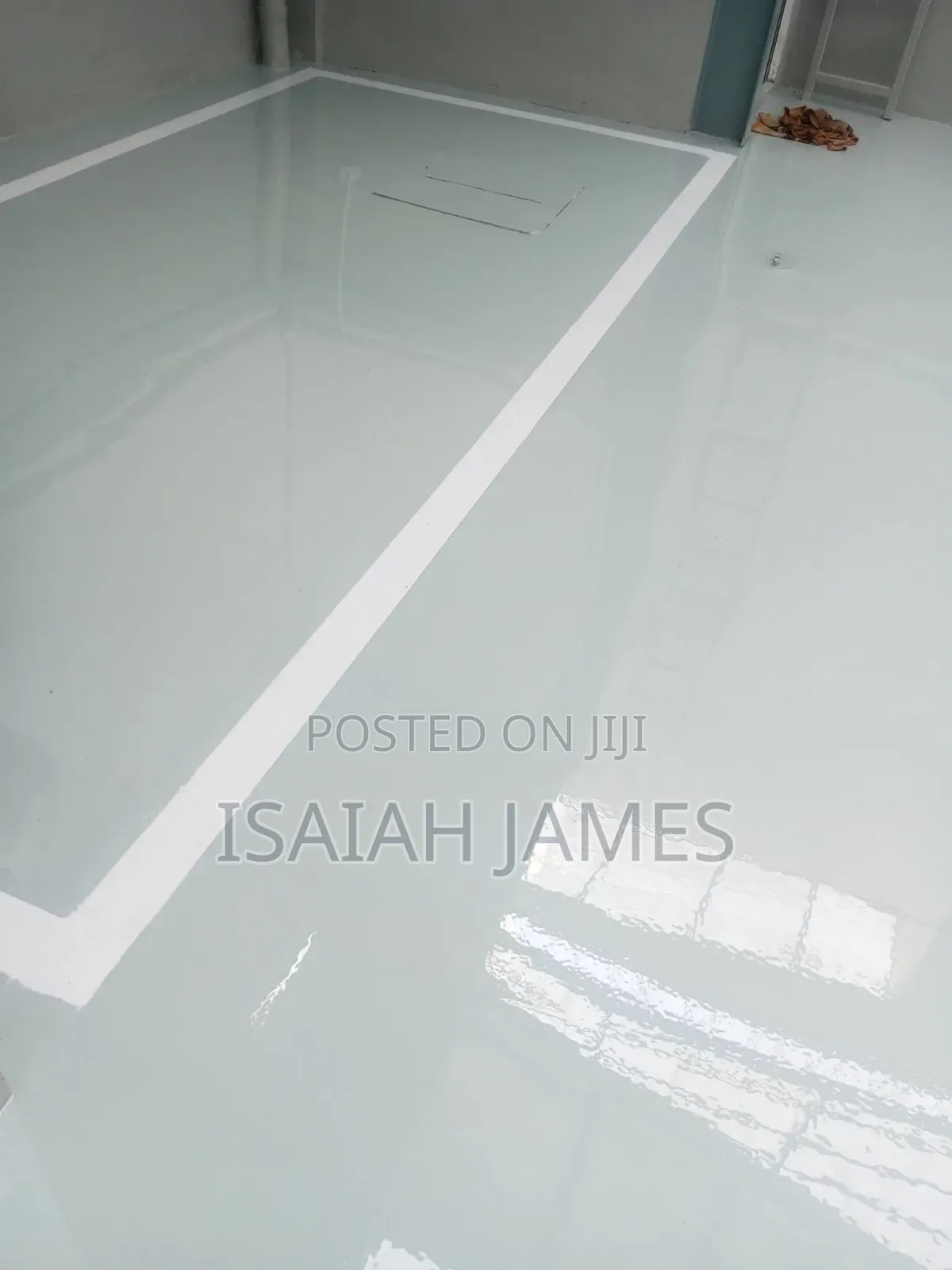 Pure Grey Epoxy Flooring Installation