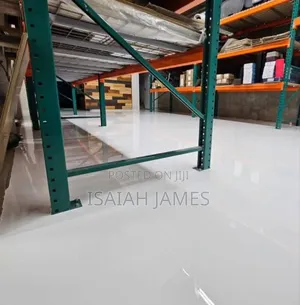 Pure Grey Epoxy Flooring Installation
