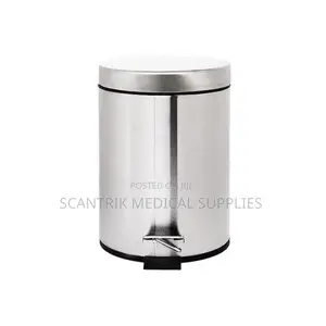 Compact Stainless Steel Trash Bin Pedal for Home and Office