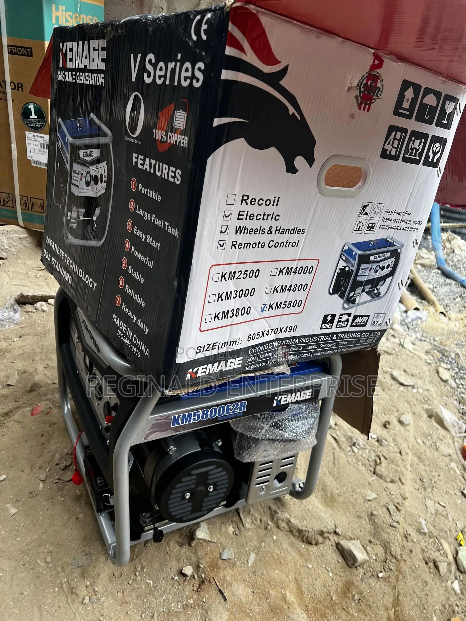 Original Kemage Model 5800e2r 4.5kva
