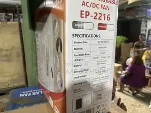 Easy Power 16” Rechargeable Wall Fan Ac Dc