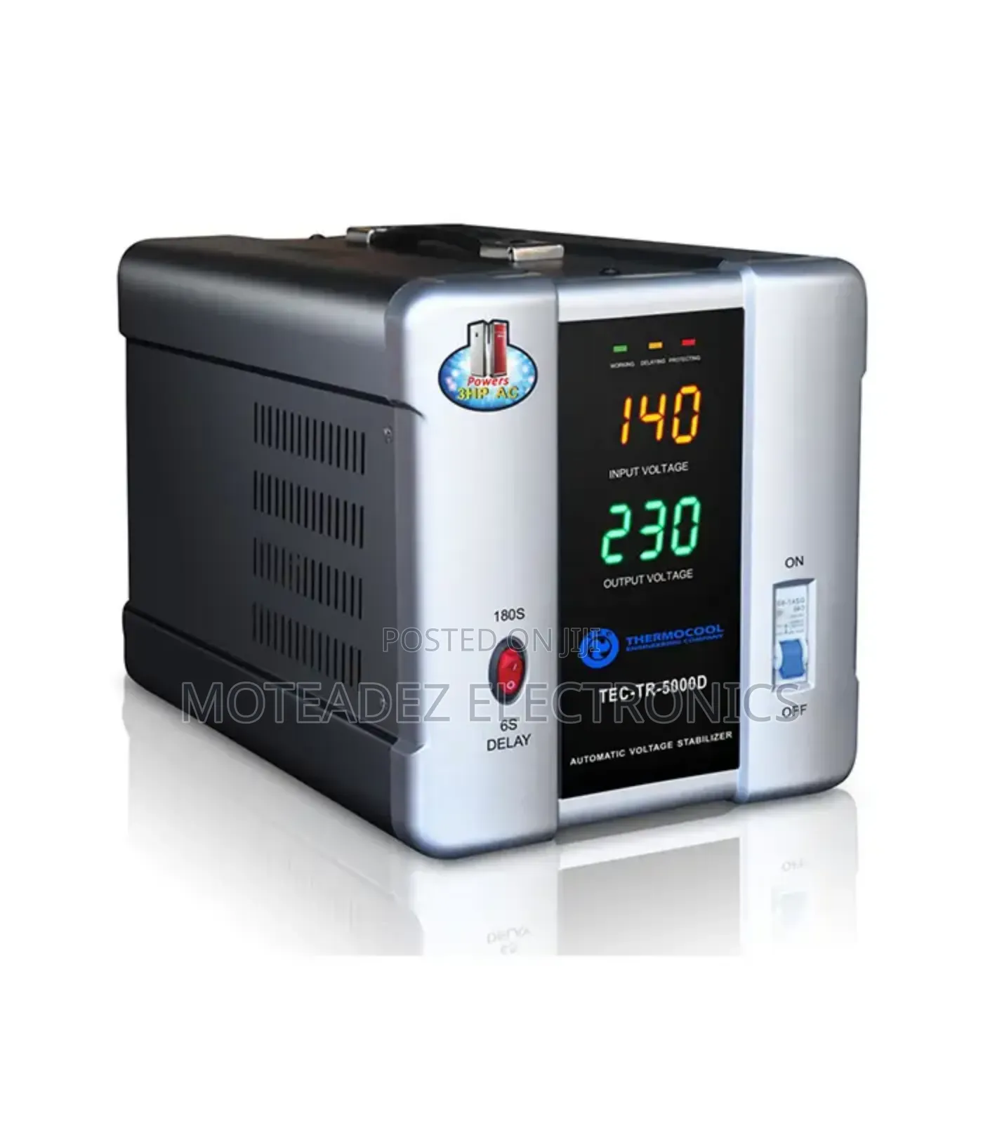 Thermocool 5000w Copper Coil Digital Stabiliser/Voltage Regulator