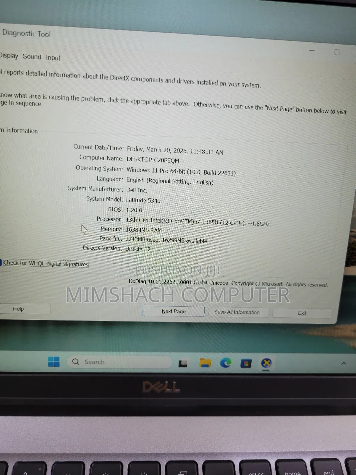 Laptop Dell Latitude 5340 16GB Intel Core i7 SSD 512GB