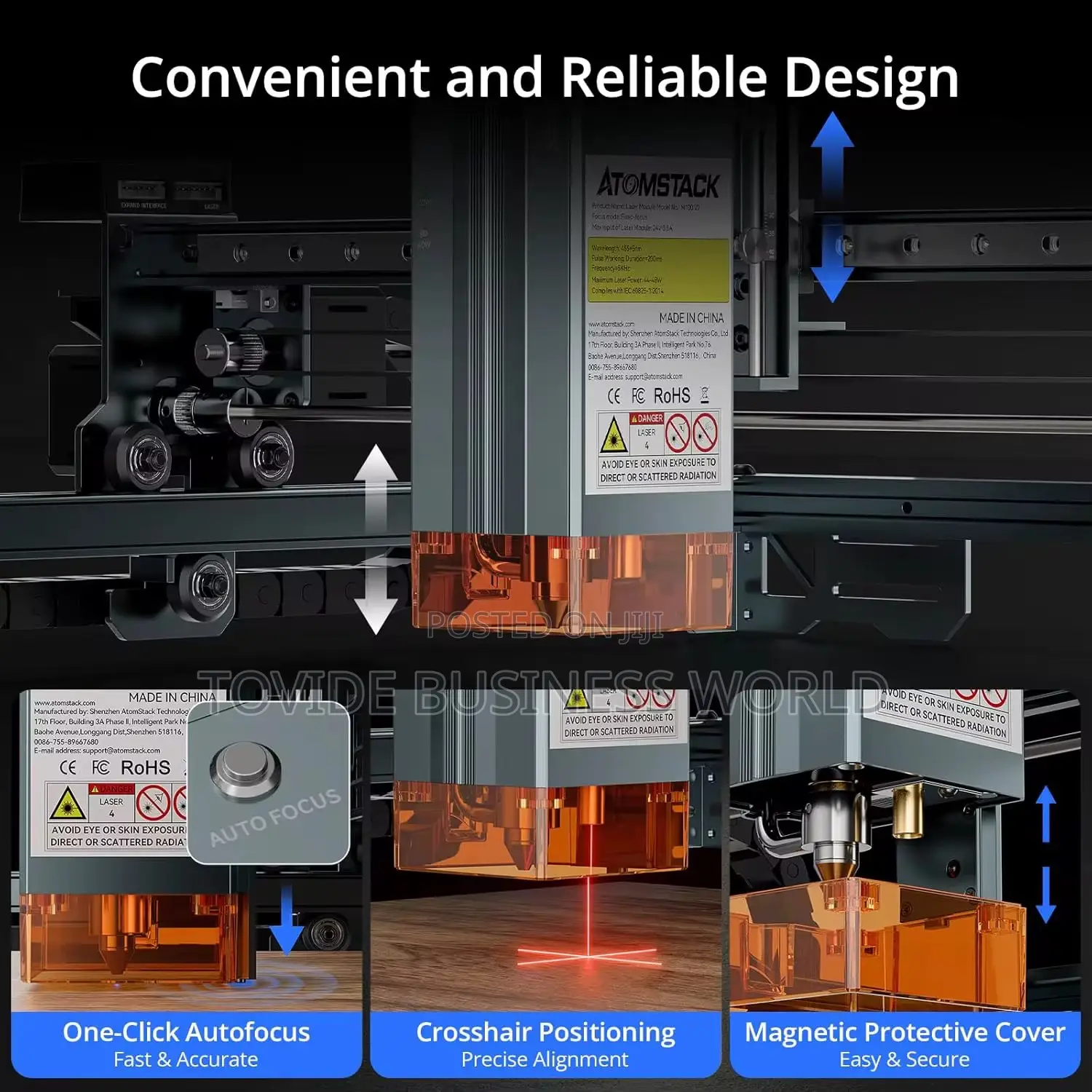 Atomstack A40 Pro V2 48w Laser Engraver | Auto Air Assist | High Power