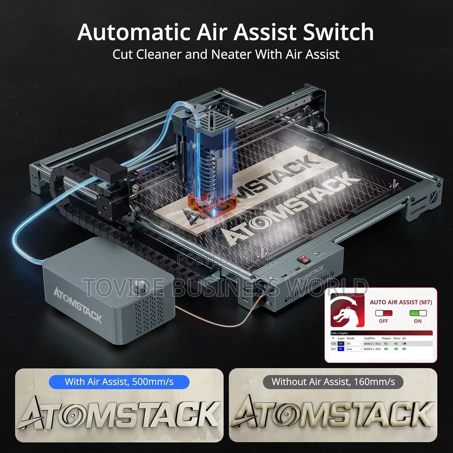 Atomstack A40 Pro V2 48w Laser Engraver | Auto Air Assist | High Power