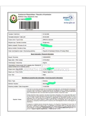 Azerbaijan Tourist Visa 30 Days