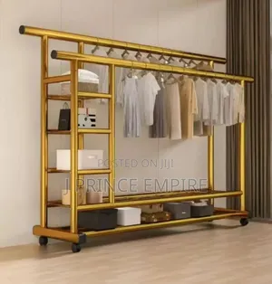 Double-Pole Clothes Rack Household Clothes Rails- Hanger