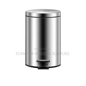 Modern Touchless Stainless Steel Trash Bin Pedal