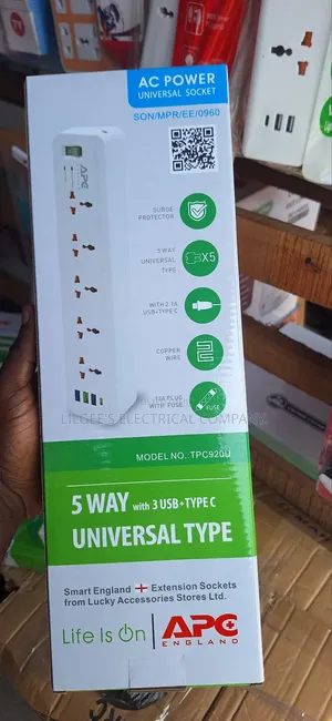 Premium Universal Extension Socket With Surge Protection