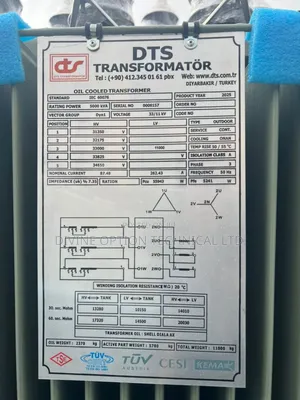 DTS 5mva 33kv/11kv Transformers