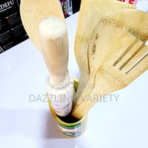 Bamboo/Wooden Spoon/Spatula Rolling Pin Set