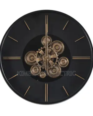 E76 Kimberlys Metallic Gear Wall Clock