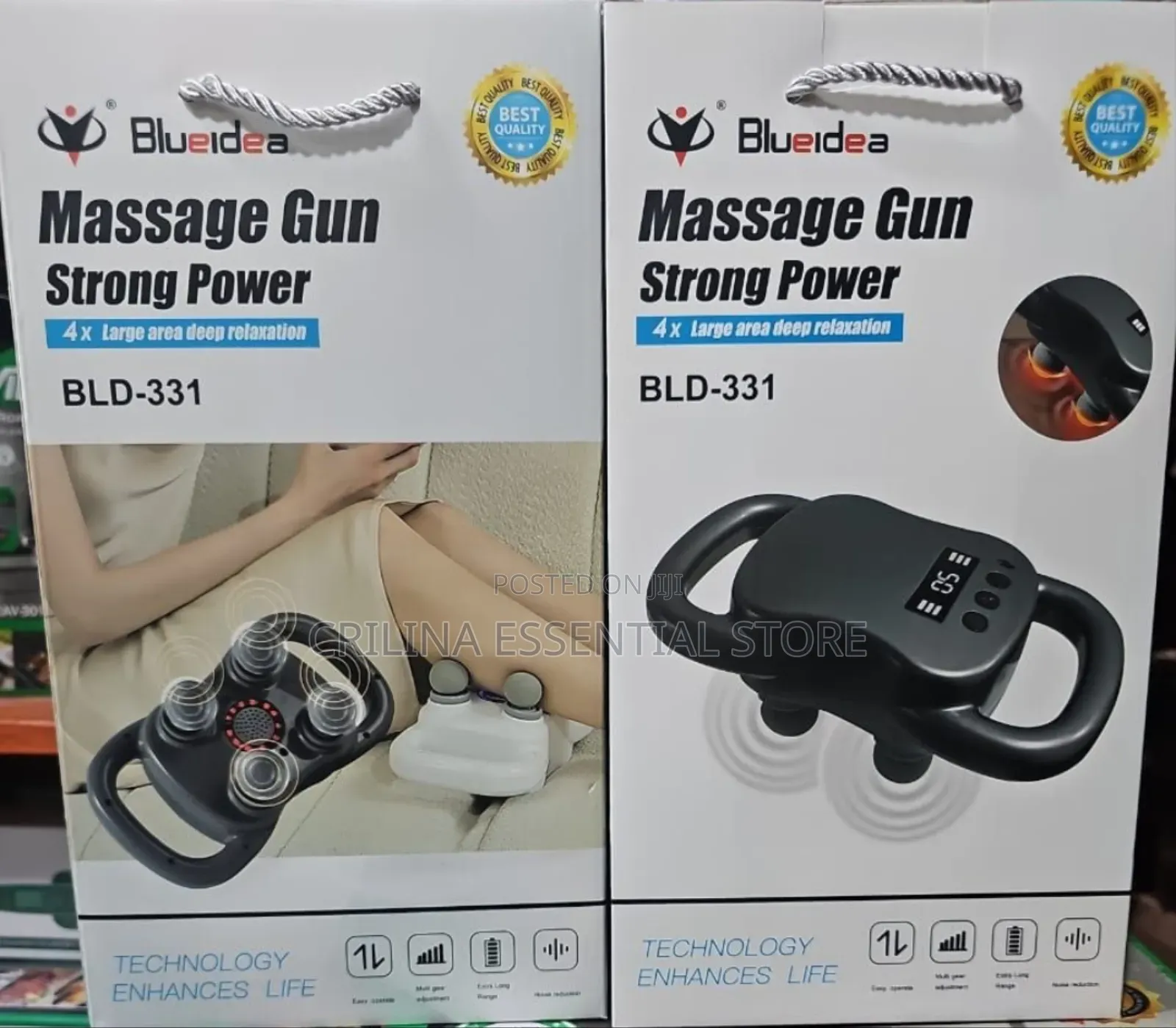 4-Head Massage Gun Deep Tissue Pro