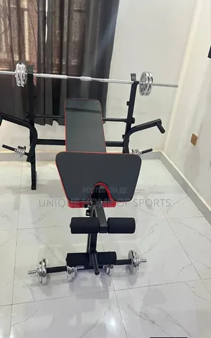 Weight Benche With 50kg Dumbbell Set