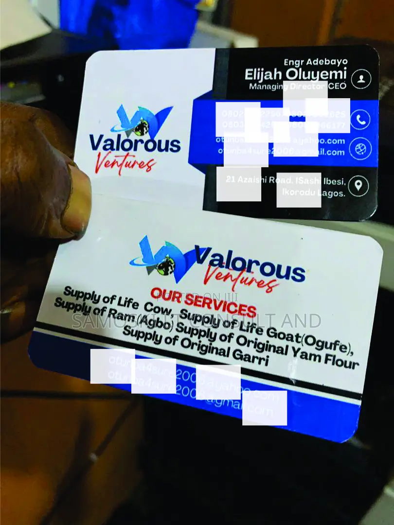 Transparent Complimentary Cards Regular Printing