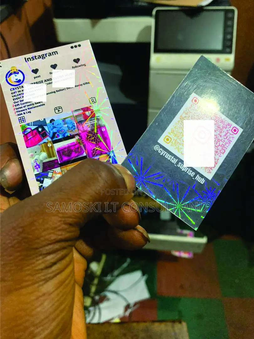 Transparent Complimentary Cards Regular Printing