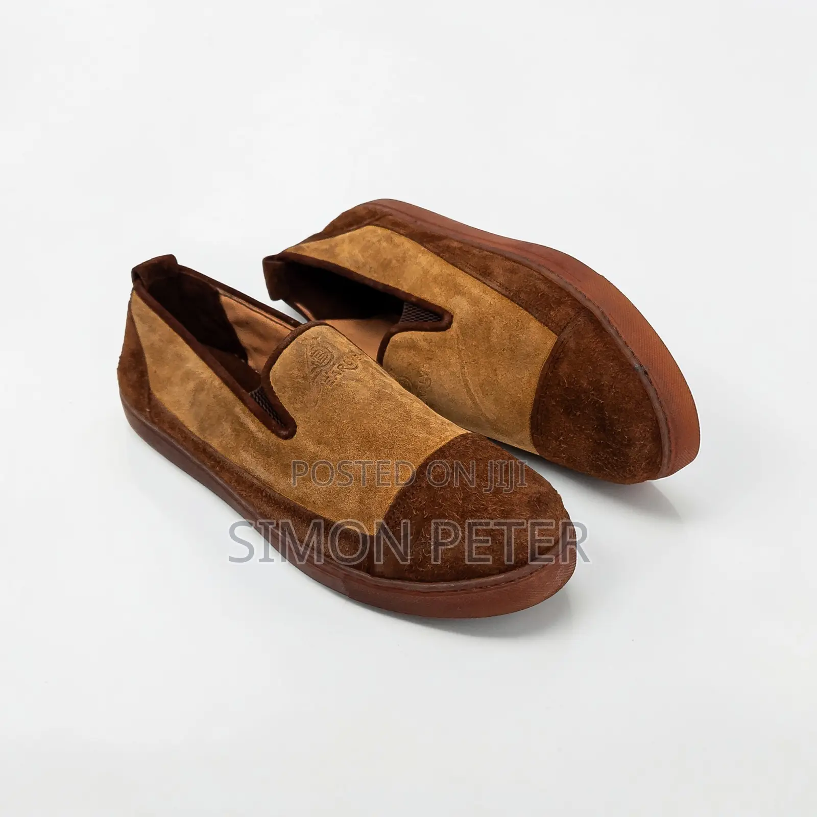 Two-Tone Suede Leather Slip-on Shoe