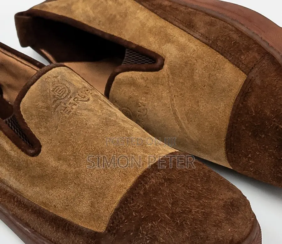 Two-Tone Suede Leather Slip-on Shoe