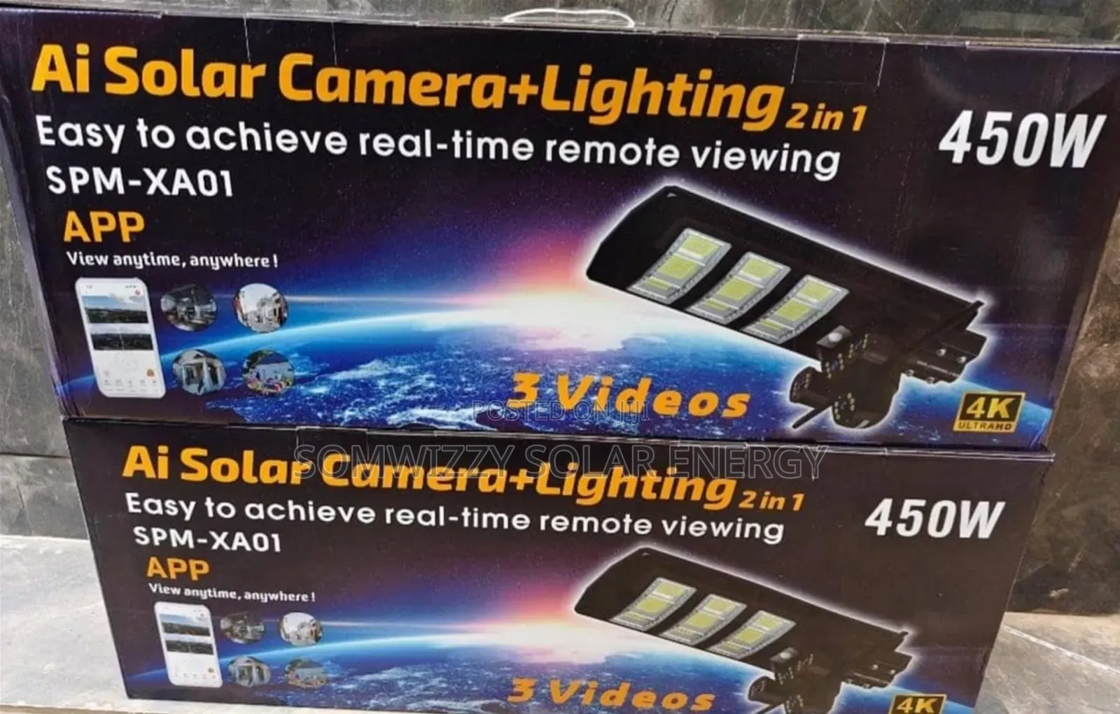 High Quality Modern 450watts Ai Solar Street Light With Camera