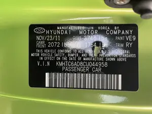 Hyundai Veloster 2011 Green