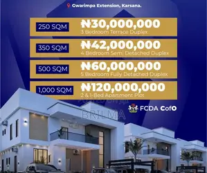 250 SQM (3 Bedroom Terrace) in Gwarinpa Extension