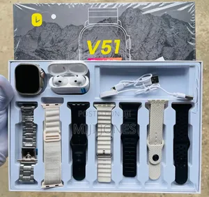 V51 Smart Package ** With (*7 Different Unique Strap*) and Earpod*