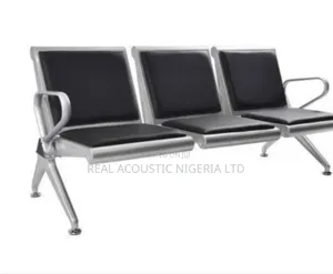3-Seater Padded Metal Airport Waiting Chairs