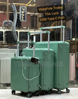 Set of 3 Luggage Boxes With Usb Cord