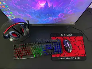 Tf800 Gaming Keyboard,Mouse,Mousepad, Headset