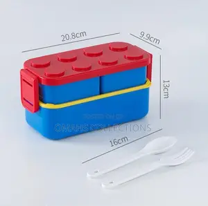 Multiple Compartment Bricks Lunchbox