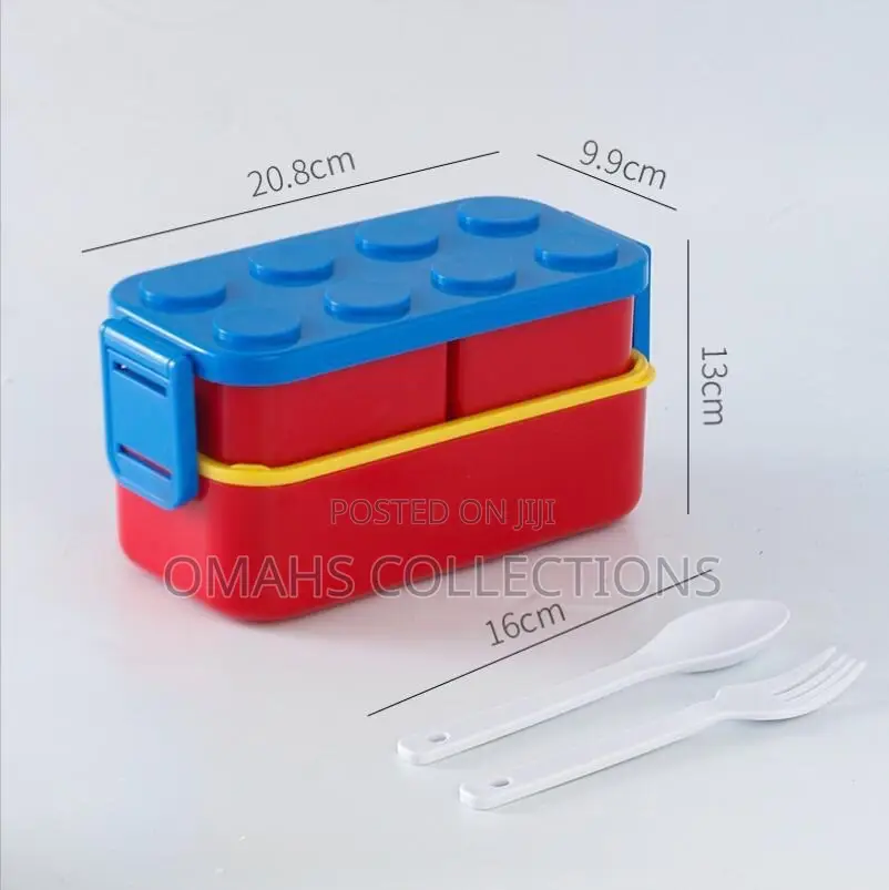 Multiple Compartment Bricks Lunchbox