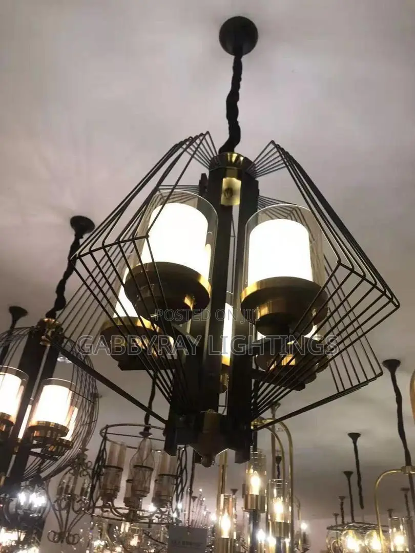 Stylish Glass Iron Pendant