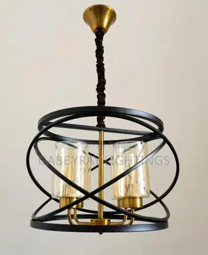 Modern Glass Iron Pendant