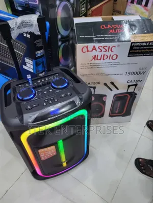 Classic Audio Ca1506 | 15,000w Portable Party Speaker Wit Wireless Mic